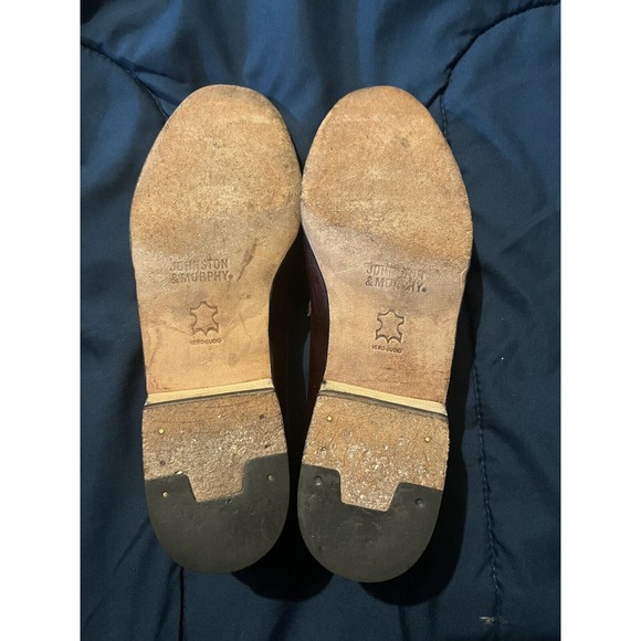 Johnston & Murphy Loafers Mens 9 Brown Tasseled slip on dress shoes leather main image 8